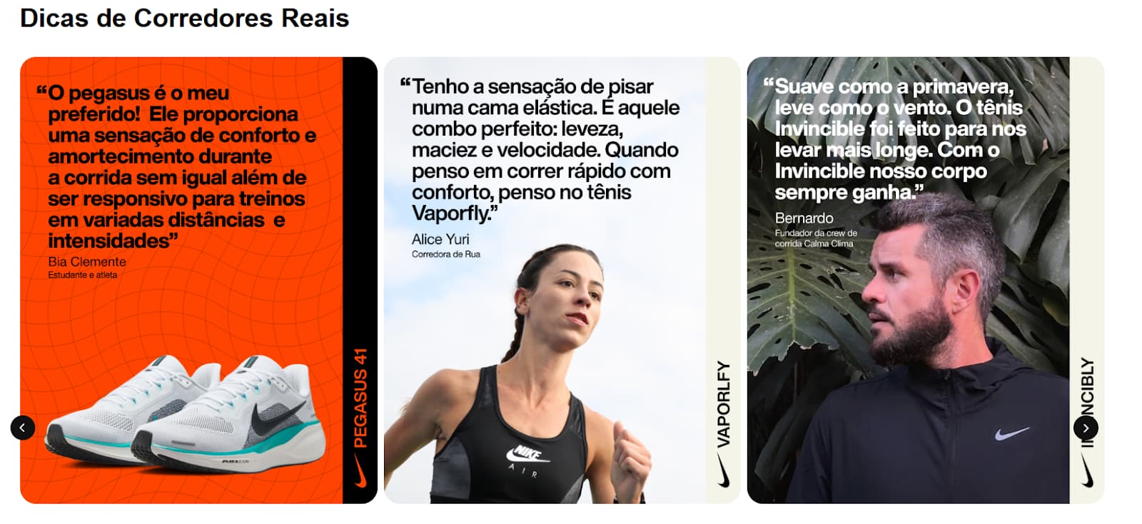 Avaliações de produtos escritas por clientes, junto de fotos  dos consumidores