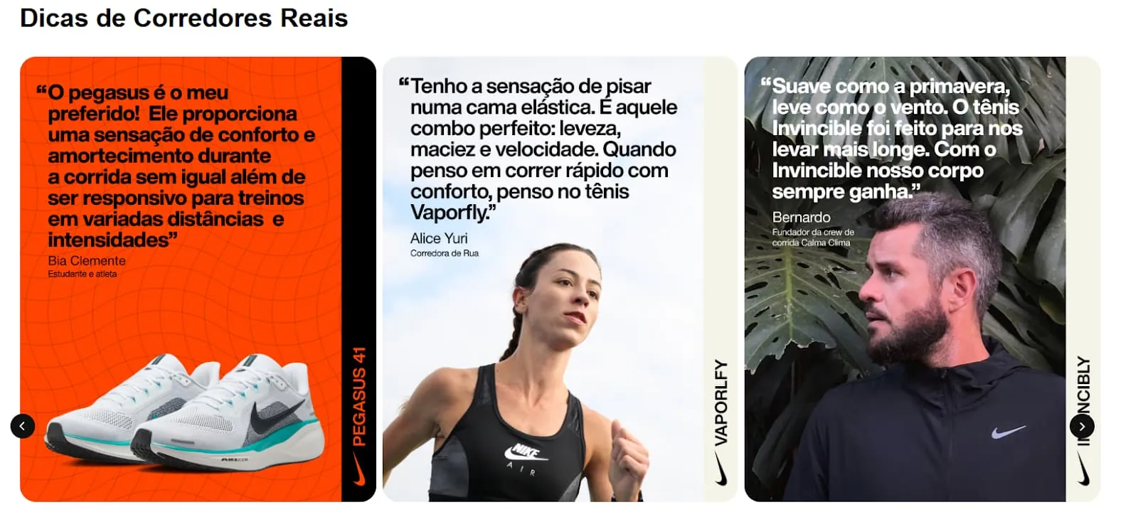 Avaliações de produtos escritas por clientes, junto de fotos  dos consumidores